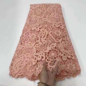 100% algodão colorido de tecido de bordado francês para mulheres vestidos